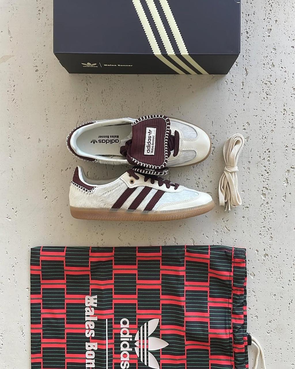 Adidas Samba Wales Bonner Beige Red