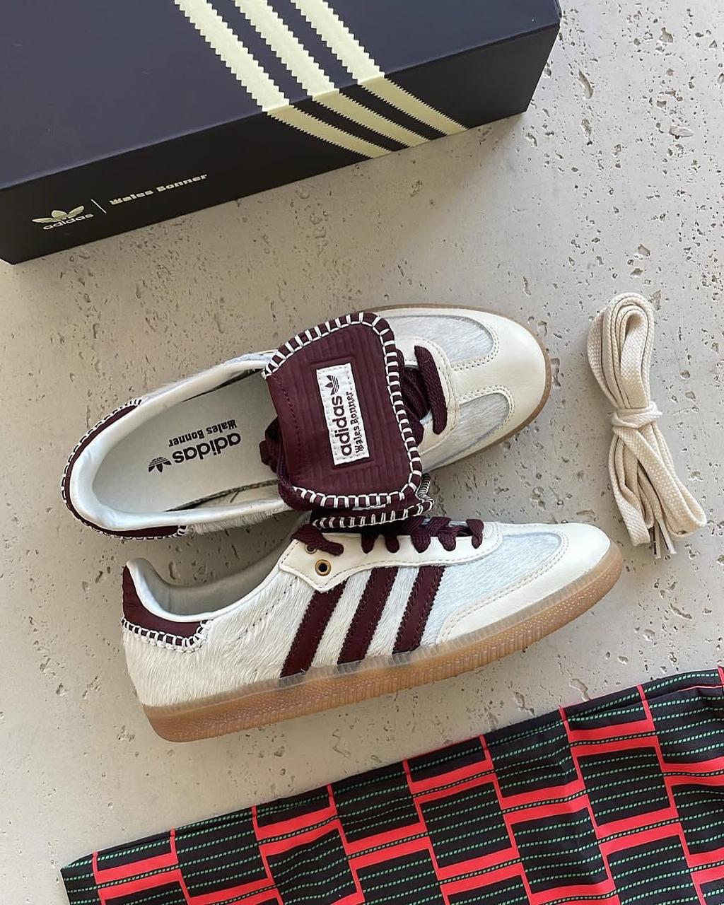 Adidas Samba Wales Bonner Beige Red